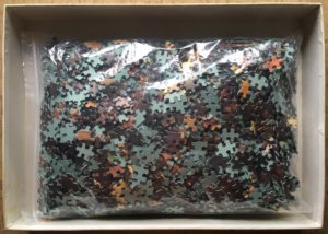 Image of the puzzle 3000, Jumbo, The Casino, Monte Carlo, by Christian Ludwig Bokelmann, Incomplete, Picture of the bag