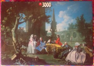 Image of the Puzzle 3000, Jumbo, Relaxation in the Garden, Complete, Picture of the Box