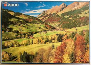Image of the puzzle 3000, Jumbo, Jauntal, Berner Oberland, Switzerland, Picture of the box