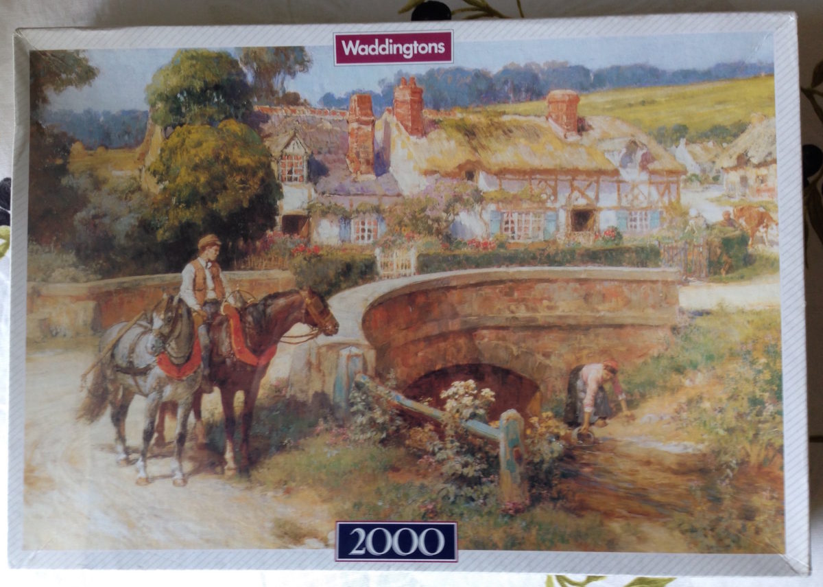 2000, Waddingtons, By the Bridge, F. A. Bridgman, Factory Sealed Image of the puzzle 2000, Waddingtons, By the Bridge, F. A. Bridgman, Factory Sealed