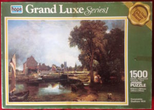 Image of the puzzle 1500, Hope, Dedham Mill, John Constable, Complete, Picture of the box