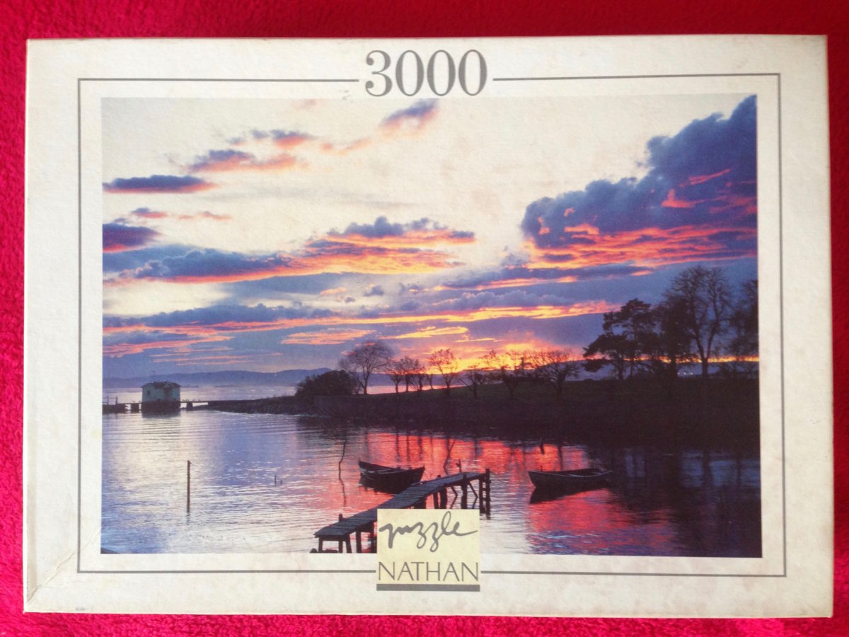 Image of the Puzzle 3000, Nathan, Clouds and Reflections, Complete, Picture of the Box