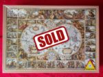 Image of the puzzle 4000, Piatnik, Antique Map of the World, by Nicolaus Vischerius, Picture of the box