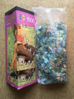Image of the puzzle 1500, Heye, Pin-Up Girl, Sealed Bag, Picture of the Bag with the pieces