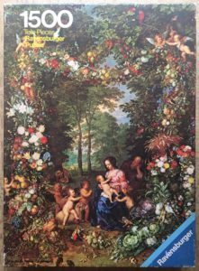 Image of the puzzle 1500, Ravensburger, Holy Family, by Jan Brueghel the Elder, Complete, Picture of the box