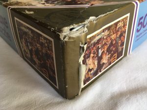 Image of the Puzzle 5000, Falcon, Le Moulin de la Galette, Sealed Bag, Picture of one corner