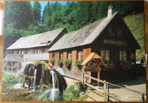 Image of the Puzzle 3000, Educa, Black Forest Mill, Complete, Picture of the puzzle assembled