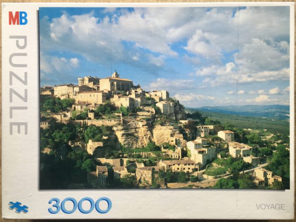 Image of the puzzle 3000, MB, The Village of Gordes, France, Complete, Picture of the box