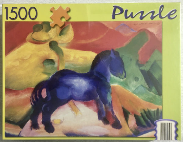 Image of the puzzle 1500, Bookmark Verlag, The Little Blue Horse, Franz Marc, Factory Sealed
