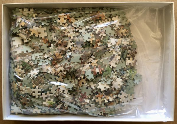 Image of the puzzle 1500, Jumbo, Days Gone By, by Unknown Artist, Complete, Picture of the bag