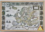 Image of the puzzle 4000, Piatnik, Historical Map of Europe 1663, Sealed Bag, Picture of the box