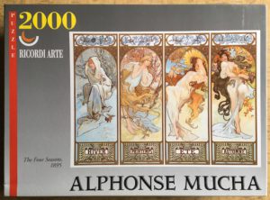Image of the puzzle 2000, Ricordi, The Four Seasons, by Alphonse Mucha, Sealed Bag, Picture of the box