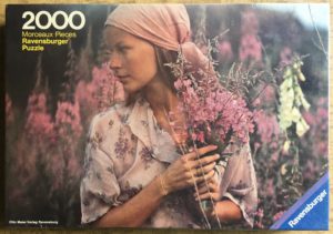 Image of the puzzle 2000, Ravensburger, Girl in Mauve, by David Hamilton, Factory Sealed