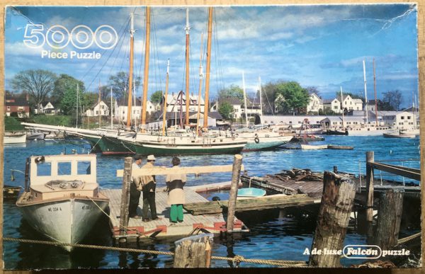 Image of the puzzle 5000, Falcon, Quiet Anchorage, Complete, Picture of the box