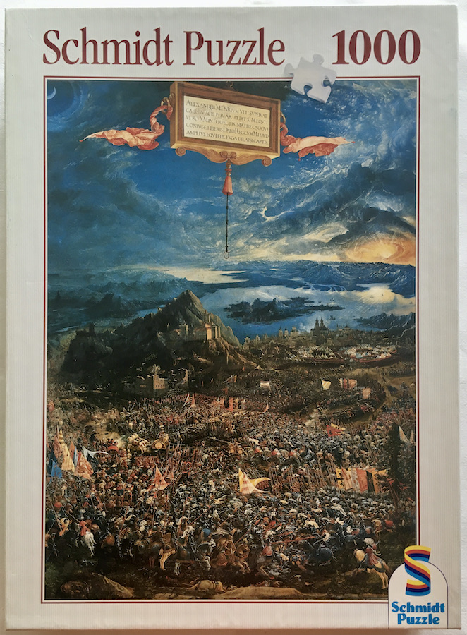 1000, Schmidt, Battle of Issus, Complete, 2021-05-17 Image of the puzzle 1000, Schmidt, Battle of Issus, Complete, Picture of the box