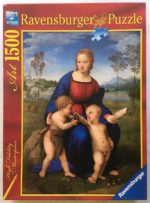 Image of the puzzle 1500, Ravensburger, Madonna del Cardellino, by Raphael, Picture of the box
