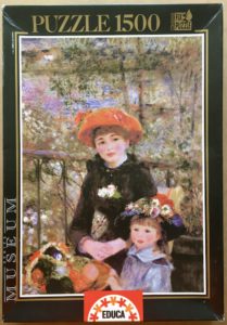Image of the puzzle 1500, Educa, On the Terrace, by Pierre-Auguste Renoir, Complete, Picture of the box