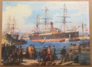 Image of the assembled puzzle 2000, Waddingtons, Welcome Home, Complete