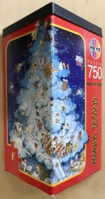 Image of the puzzle 750, Heye, Merry Ski Night, by Marino Degano, Complete, Picture of the box