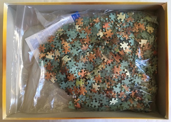 Image of the Puzzle 1000, Clementoni, All in a Row, Complete, Image of the bag