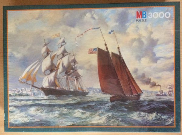Image of the puzzle 3000, MB, The Golden West, Roy Cross, Picture of the box
