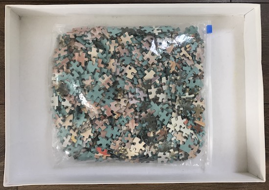 Image of the puzzle 1000, Waddingtons, A Sunny Afternoon near the Arc de Triomphe, Picture of the bag