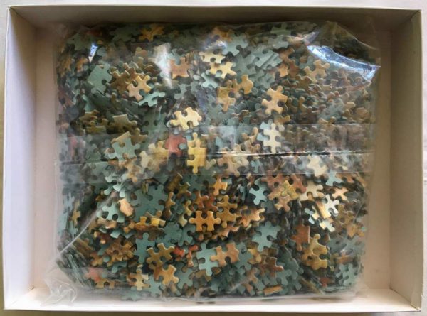 Image of the puzzle 2000, MB, Fair in the Champs-Élysées, by William Parrott, Sealed Bag, Picture of the bag