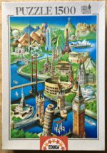 Image of the puzzle 1500, Educa, Wonders of the World, Sealed Bag, Picture of the box