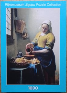Image of the puzzle 1000, Puzzelman, The Milkmaid, by Johannes Vermeer, Complete, Picture of the box