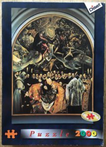 Image of the puzzle 2000, Diset, The Burial of the Count of Orgaz, by El Greco, Sealed Bag, Picture of the box