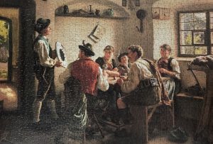 Image of the Puzzle 1000, Arrow, A Good Score, Complete, Image of the Puzzle Assembled