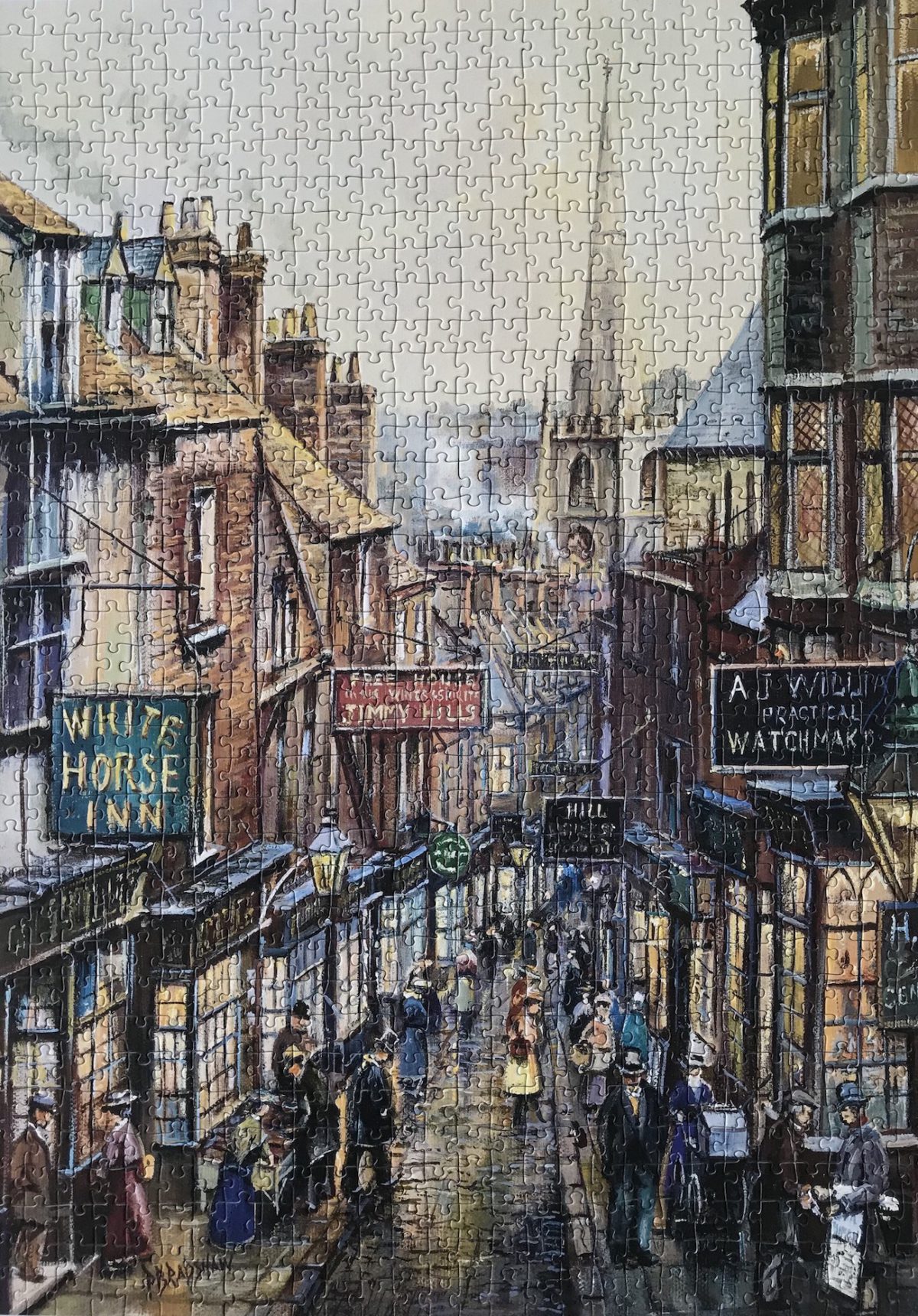 Image of the Puzzle 1000, Ravensburger, Christmas Steps, Complete, Picture of the puzzle
