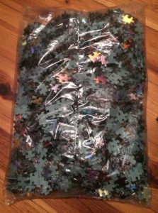 Image of the puzzle 2000, Heye, Space Crash, by Jean-Jacques Loup, Sealed Bag, Picture of the bag