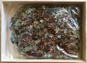 Image of the puzzle 1500, Nathan, The Oyster Lunch, by Jean François de Troy, Picture of the bag