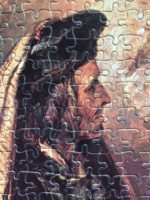 Image of the puzzle 1000, Big Top, The Stonebreaker and his Daughter, by Edwin Landseer, Complete, Detial of the puzzle