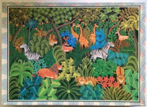 Image of the puzzle Puzzle 1500, Jigsaw Gallery, Jungle Dream, by Lovius Marcelin, Sealed Bag, Picture of the box