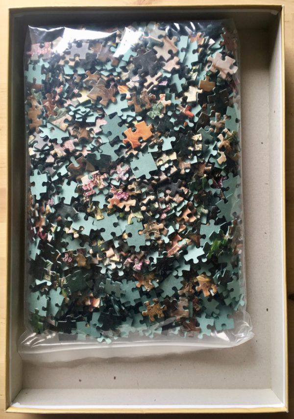 Image of the puzzle 1500, Jumbo, Still Life with Flowers, Complete, Picture of the bag