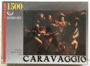 Image of the Puzzle 1500, Ricordi, The Calling of Saint Matthew, by Caravaggio, Factory Sealed