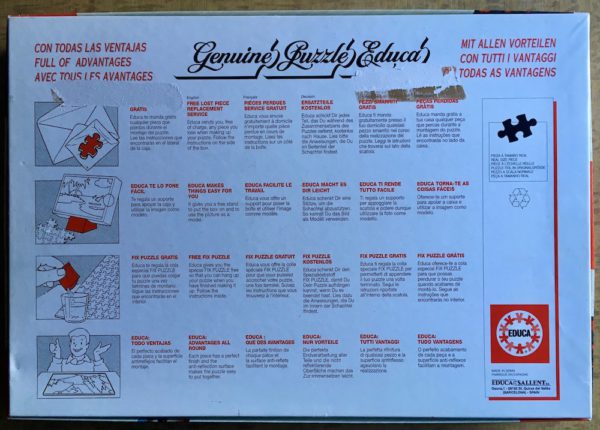 Image of the puzzle 3000, Educa, Schleissheim Palace, Germany, Sealed Bag, Picture of the base