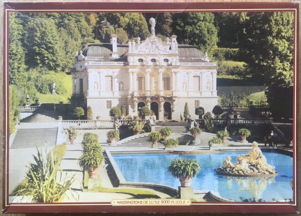 Image of the puzzle 4000, Waddingtons, Linderhof Palace, Germany, Sealed Bag, Picture of the box