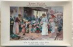 Image of the puzzle 1500, Bon, Flower Market, Alfred Illman Glendening, Sealed Bag, Picture of the box