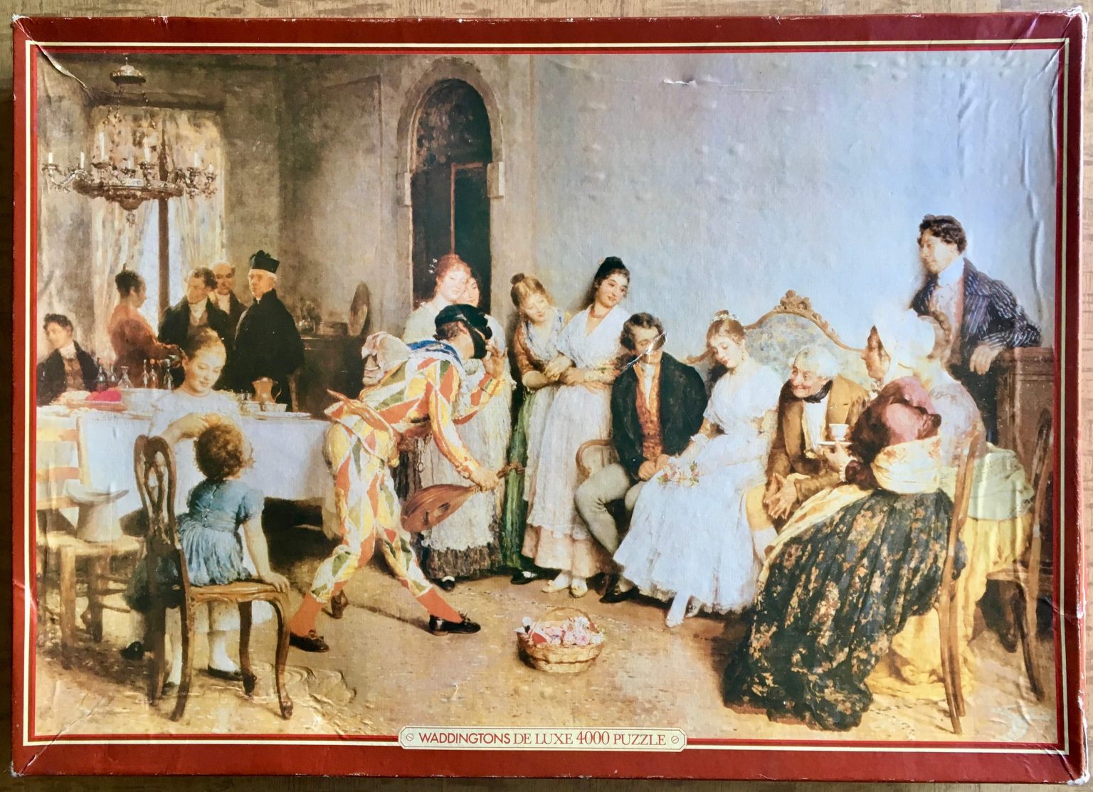 4000, Waddingtons, The Wedding Breakfast, by Eugene de Blaas, Sealed Bag, 4000WAD20181223 Image of the puzzle 4000, Waddingtons, The Wedding Breakfast, by Eugene de Blaas, Sealed Bag, Picture of the box