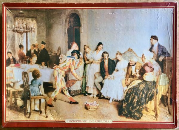 Image of the puzzle 4000, Waddingtons, The Wedding Breakfast, by Eugene de Blaas, Sealed Bag, Picture of the box