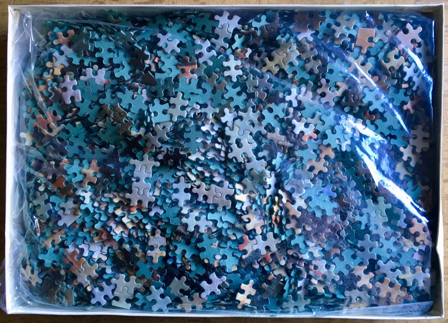 Image of the puzzle 4000, Waddingtons, The Wedding Breakfast, by Eugene de Blaas, Sealed Bag, Picture of the bag