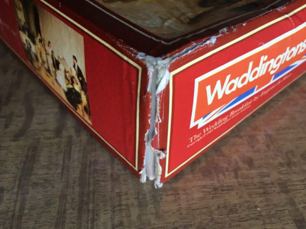 Image of the puzzle 4000, Waddingtons, The Wedding Breakfast, by Eugene de Blaas, Sealed Bag, Picture of the corner