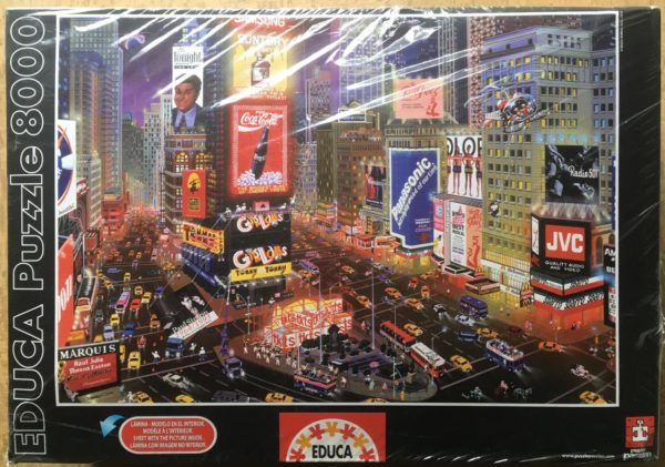 Image of the puzzle 8000, Educa, An Evening in Times Square, Factory Sealed, 2026-01-24, Picture of the box