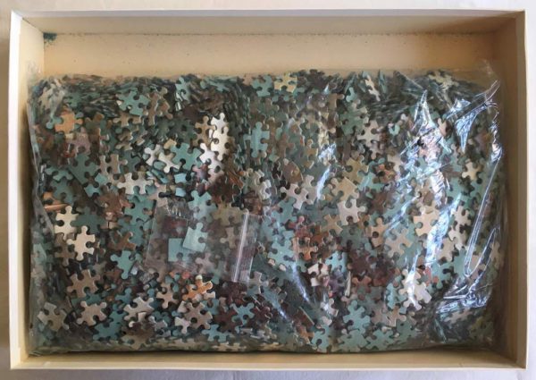 image of the puzzle 3000, Jumbo, Sham Fight on the River Y, by Abraham Storck, Complete, Picture of the bag