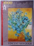 Image of the puzzle 1000, Ricordi, Vase with Irises Against a Yellow Background, Factory Sealed, Picture of the box