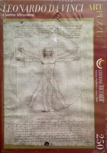 Image of the Puzzle 250, Ricordi, Vitruvian Man, by Leonardo da Vinci, Factory Sealed