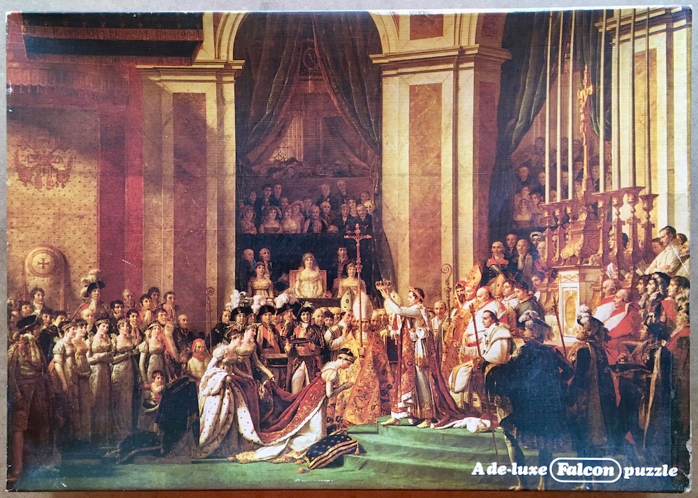 1500, Falcon, The Coronation of Napoleon, by Jacques-Louis David, Sealed Bag, Listed by Jorge Image of the puzzle 1500, Falcon, The Coronation of Napoleon, by Jacques-Louis David, Sealed Bag, Picture of the box